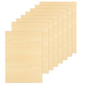 8 Pack Basswood Sheets for Crafts - 12 x 16 x 1/4 Inch 6mm Thin Plywood Sheets Unfinished Bass Wood Boards for Arts and Crafts, Painting, Pyrography, Wood Engraving, Wood Burning, Architectural Models