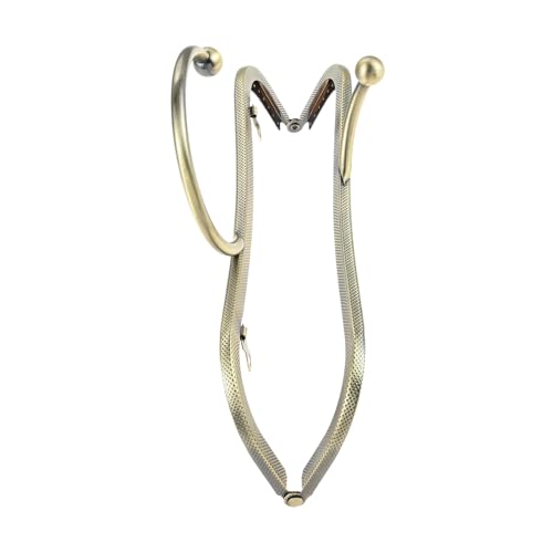 5PCS Bronze Metal Purse Clasp Frame,8.7" x 5.9" Arch Kiss Lock | Wallet Framework for DIY Sewing Craft, Handmade Coin Bag/Handbag/Shoulder Strap Bag, Smooth Surface Hardware - size: 8.7 Inch