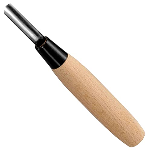 KAKURI Leather Corner Punch Tool 9mm Made in Japan, Professional Leather Cutter Knife Half-Round U Gouge, Sharp Japanese Carbon Steel Blade - size: 9 mm