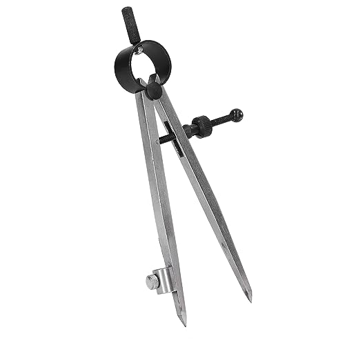 Generic Wing Divider Scribing Tool Adjustable Angle Lockable for Woodworking Metal Leather Work with Carbon Steel Lightweight Compact 4.92in