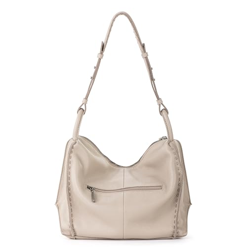 The Sak Los Feliz Hobo Purse - Premium Large Leather Women's Handbag for Everyday & Travel - Durable Purse With Zipper Pocket | Slouchy Relaxed Silhouette, Roomy Interior, Lightweight All-Day Carry, Fits Phone, Wallet & Tablet, Everyday & Travel Ready - c