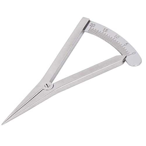 Marking Gauge, Adjustable Marking Gauge Mini Edge Press Pitch Gauge DIY Leather Craft Tool, Precision Spring Dividers Calipers Compass Measuring Tools (Self-Locking Marking Gauge) - size: Self-locking marking gauge
