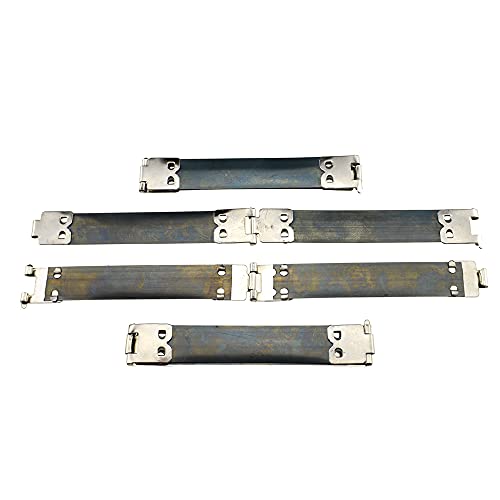 Hahiyo Flex Frame Kiss Clasp 90mm Length Metal Internal Hinge Clip Hook Keep Straight Sturdy Secure Smooth Open Close for DIY Cloth Bag Coin Purse Handbag Eyeglass Headphone 20pcs Silver - color: Silver, size: 90mm-Silver-20Pieces