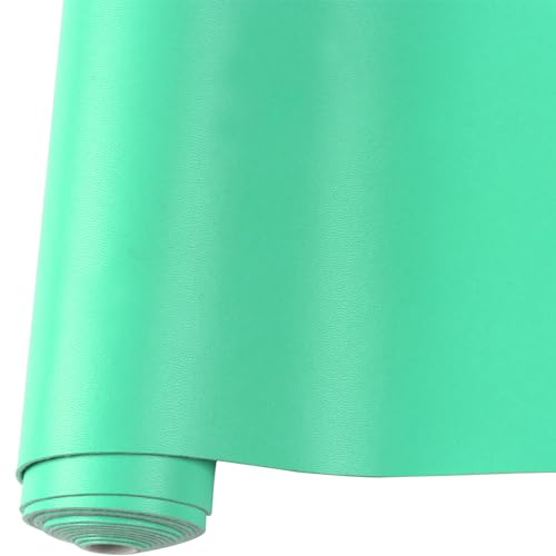 Smooth Solid Color Faux Leather Sheets Roll 12"X53" (30cmX135cm),Very Suitable for Making Crafts, Leather Earrings, Bows,Sewing (Lake Blue) - color: Lake Blue