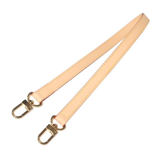 Vachetta Leather Handbag Strap, Suitable for Changing Shoulder Straps on L V Handbags and Bucket Bags(Apricot-W:0.7in,L：25.6in) - color: Apricot-W:0.7in-L：25.6in