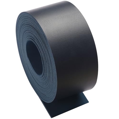 Picheng Faux Leather Strap for Crafts: 2 Inch Wide 138" Long Leather Strips - color: Dark Blue, size: 2 Inch