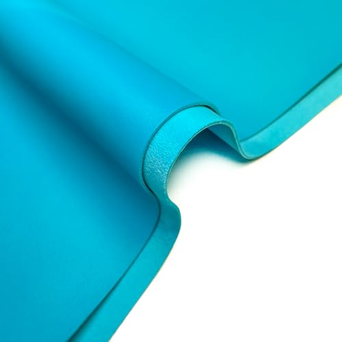 Real Bright Blue Lambskin Leather: Genuine Sky Blue Lambskin Sheet for Crafting, Sewing and Personalized Projects (Blithe Blue, 12x24In/ 30x60cm) - color: Blithe Blue, size: 12x24In/ 30x60cm