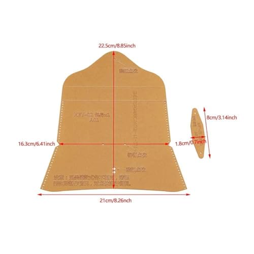Leathercraft Template, Acrylic Stencil for Glasses Case