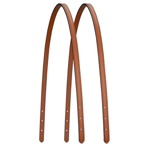 ALLZEDREAM Microfiber Leather Purse Strap Replacement Tote Bag Handbag Shoulder Handles 2 Pcs, Brown, 1.5cm - color: Brown, size: 1.5cm