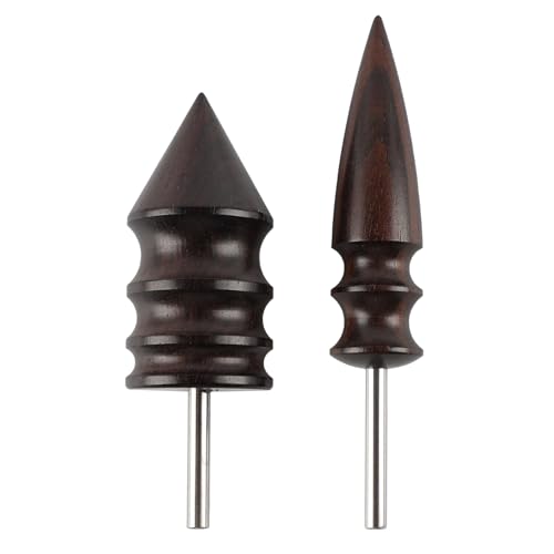 AUEAR, 2 Pack Leather Edge Bevelers Burnishing Working Tool for Craft - color: Styles B