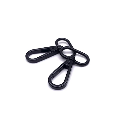 1 inch Swivel Snap Hooks Black Metal Swivel Clips for Purses Bag | 1" Swivel Lobster Clasps for Handbag Backpack Webbing Crossbody Bag Hardware Dog Collars Keychain Lanyard Strap DIY Making - color: 1 inch Electrophoresis Black 15pcs