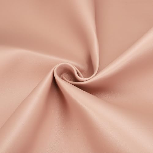 uxcell Marine Vinyl Fabric, 54 Inch 1 Yard Upholstery Faux Leather Soft Waterproof Sheets Fabric for Crafts DIY Sewings Sofa Wallets Handbag Car, Pink - color: Pink