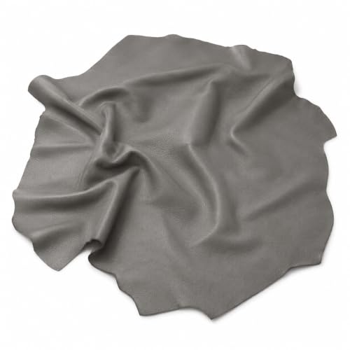 Reed Leather Hides - Cow Skins (12 X 24 Inches 2 Square Foot, Gray) | Arts and Crafts - color: Gray, size: 2 Square Foot