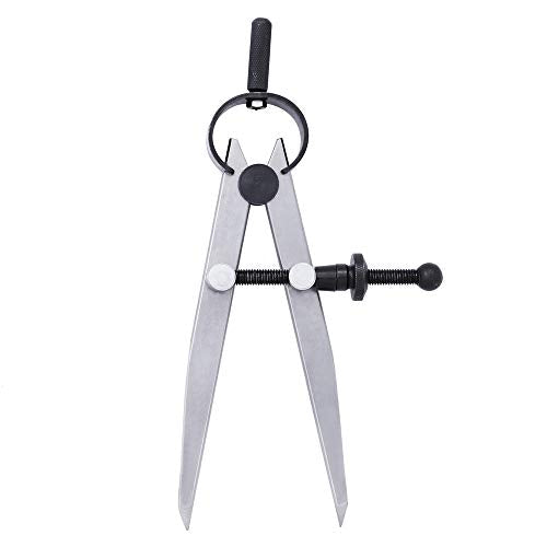Brccee AC Leathers DIY Adjustable Edge Creaser Wing Divider,Rotating Craft Tool Leathercraft Compasses, Compass Drawing Tool (6 Inch) - color: 6 Inch