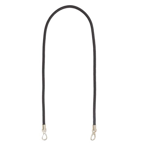 Semetall Purse Strap Replacement,2Pcs | 120cm/47.24" Long PU Braided Leather Handles with Metal Buckles for Underarm Bags, Handbags, Dark Brown with Gold Clasp - color: Dark Brown-120cm/47.24"
