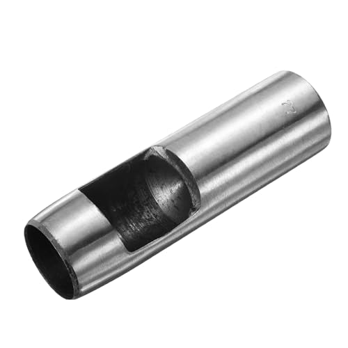 HARFINGTON Leather Round Hole Punch, 27mm Hollow Hole Puncher Cutter Carbon Steel Circle Hole Punching Cutting Tool for Belt/DIY Leather Craft