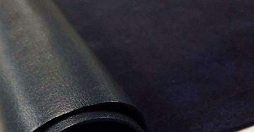 Reed Leather Hides Cow Leather, Black, 8 inches X 11 Inches | Arts and Crafts - color: Black, size: 0.6 Square Foot