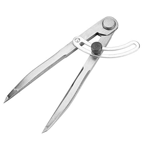 Adjustable Spacing Compass Wing Divider, 150mm Wing Leather Compasses Leathercraft Divider Rotating Tool for Sewing