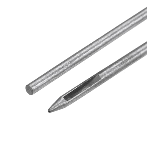 HARFINGTON 2pcs Hollow Punch for Leather 0.5mm Round Hole Punch Tool for Belt Puncher Carbon Steel Single Punch for Watch Belt Cut Leather Craft Rubber Paper Fabric Plastic Soft Material - size: 0.5mm