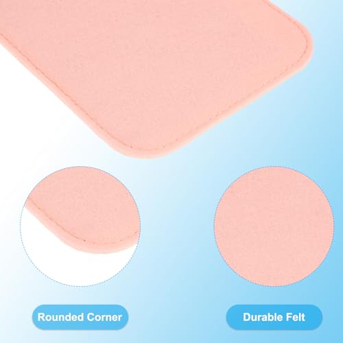 PATIKIL Felt Base Shaper 14x5 Inch, 2Pcs Bag Bottom Shaper Pad Purse Liner Board Insert Arc Corner for Handbags Tote Crossbody Bag Backpack, Pink - color: Pink, size: 14x5 Inch