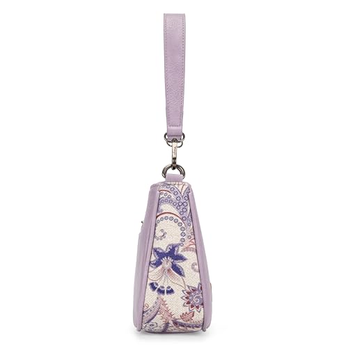 Wrangler Shoulder Bag for Women Western Small Purse Hobo Handbag | Aztec, Underarm Bag, 2 Detachable Straps, Secure Zipper Closure, Back Pocket, Crossbody Bag for dates, travel and everyday - color: Purple