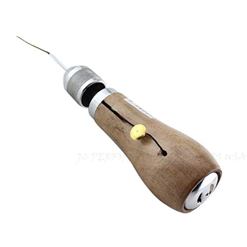 JC Performance Leather Sewing Awl Quick Stitch Repair Tool Set Heavy Duty Thread (Without Awl, Light Brown) - color: Light Brown, size: Standard