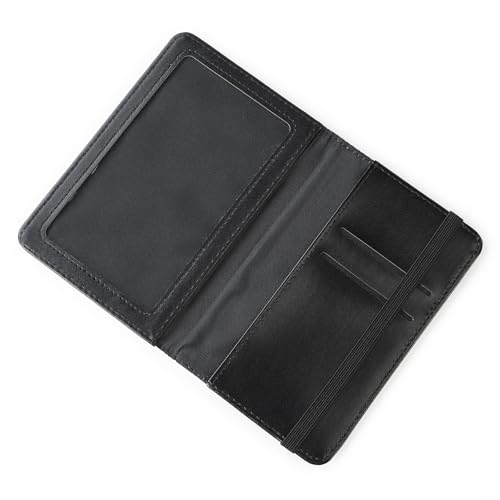 10 pieces DIY Sublimation Blank Passport Holder Covers, Black PU Leather Travel Passports Book Holder Wallet Cover DIY Heat Transfer Print for Passport, Business Cards, Credit Cards