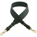 Leather Crossbody Shoulder Bag Replacement Strap - Faux Leather Adjustable Purse Strap for Handbag (Gunblack Clasp, Dark Green) - color: Dark Green, size: Gunblack Clasp