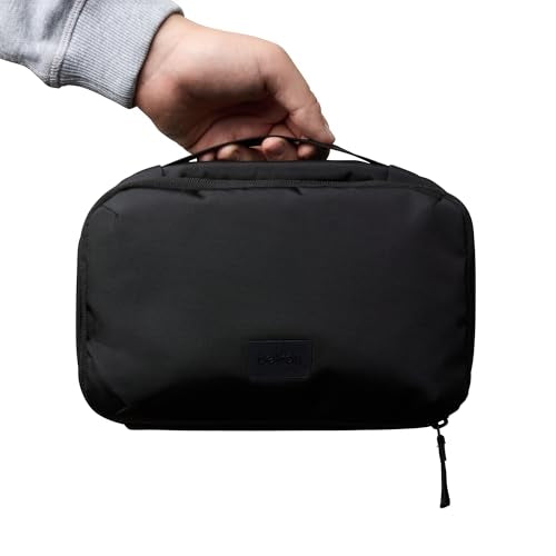 Bellroy Hanging Toiletry Kit 3L, Travel Toiletry Bag - Black | 3L hanging toiletry bag for men and women, designed for travel - color: Black