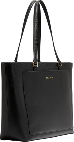 Cole Haan Women's Elyse Leather Tote Bag - color: Black, size: Medium