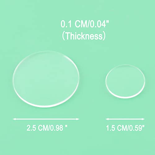 Ruler Grips, Transparent Strong Adhesive Non-Slip Grips | for Quilting Rulers, Quilt Templates, 34 PCS Total -10 Large & 24 Small (Clear, 34 PCS)