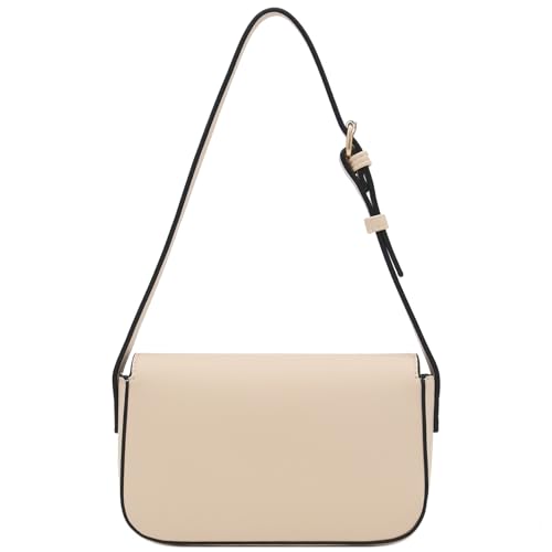 Mini Classic Rectangular Flap Purse Underarm Shoulder Bag - color: Nude
