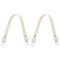 PATIKIL Leather Purse Handle Strap, 2 Pcs 13 Inch Leather Purse Strap Replacement DIY Women Clutch Bag Handbag Top Handle Strap Repair Accessories, Beige - color: Beige, size: 13 Inch