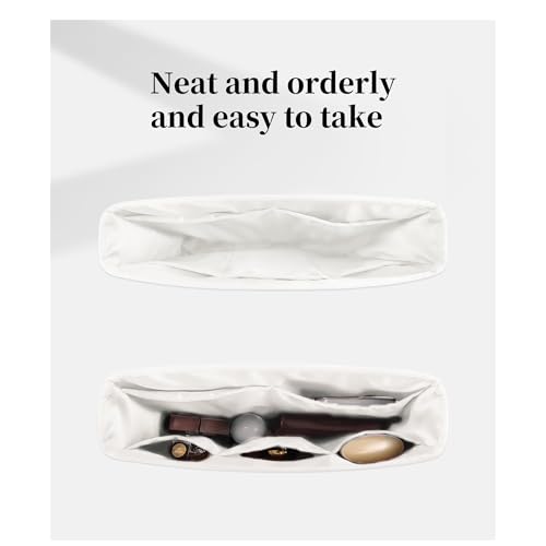 Satin Purse Organizer for Chanel 22 Bag Mini, Blanc - color: Blanc, size: 22 Handbag Mini