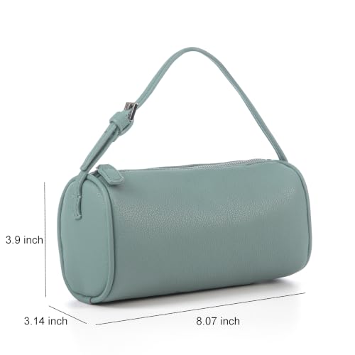 Small Purses for Women, Leather Mini Hobo Bag Shoulder Bag with Adjustable Strap Crossbody Bag - color: Castle Blue
