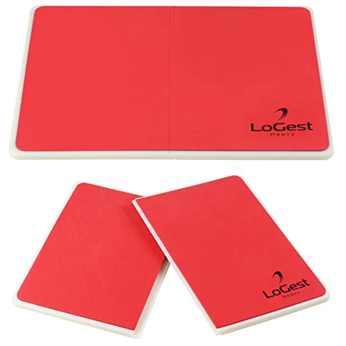 Logest Rebreakable Boards Martial Arts - Taekwondo Karate MMA Boards - Reusable Plastic Training Breaking Boards for Kids & Adults Available in 6 Levels of Difficulty Taekwondo Boards for Breaking - color: Red - Heavy