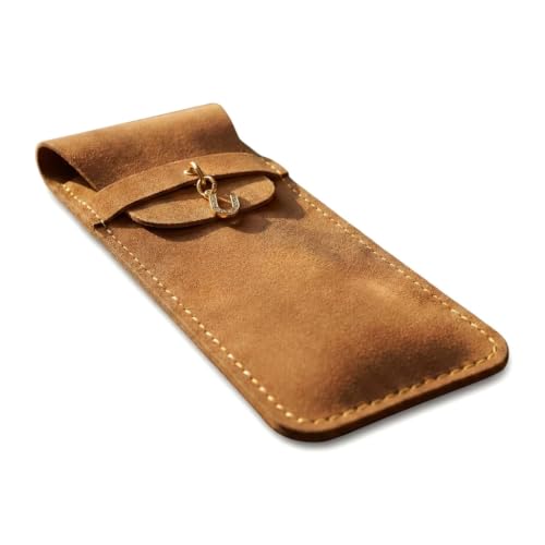 Personalized Initial PU Suede Pen Pouch - Office and Professional Storage Accessory, Ideal Gift for Coworkers (U) - color: U