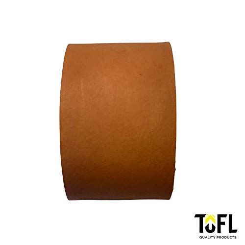 Genuine Top-Grain Leather Strap | 48 Inches Long | 2 Inches Wide | 1/16 Inch Thick (4-5 oz) | 1 Leather Strip for DIY Arts & Craft Projects, Clothing, Jewelry, Wrapping | Tan | 48" L x 2" W x 1/16" Thick | Smooth Grain & Suede Back | Trim, Wraps & Decorat