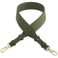 Leather Crossbody Shoulder Bag Replacement Strap - Faux Leather Adjustable Strap for Handbag Purse (Gunblack Clasp, Olive Green) - color: Olive Green, size: Gunblack Clasp