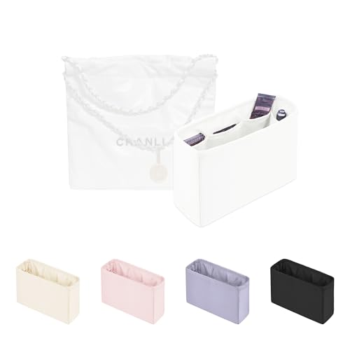 Satin Purse Organizer for Chanel 22 Bag Jumbo, Blanc - color: Blanc, size: 22 Handbag Jumbo