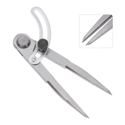 HARFINGTON Wing Divider Compass 5 Inch 125mm Adjustable Lockable Woodworking Compass for Metalworking Geometry Drawing Woodworking - size: 5"
