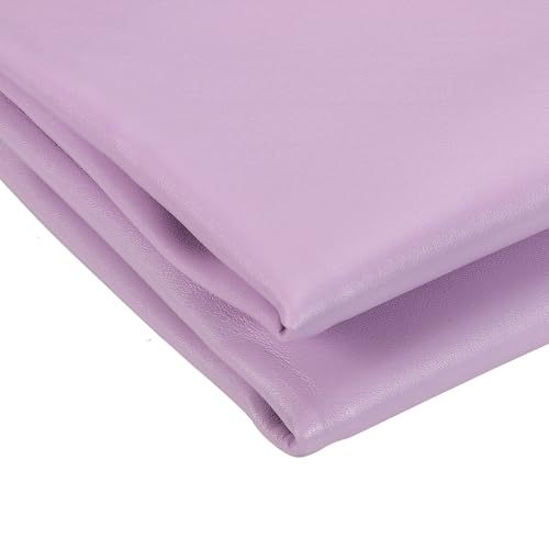 uxcell Marine Vinyl Fabric, 54 Inch 1 Yard Upholstery Faux Leather Soft Waterproof Sheets Fabric for Crafts DIY Sewings Sofa Wallets Handbag Car, Purple - color: Purple