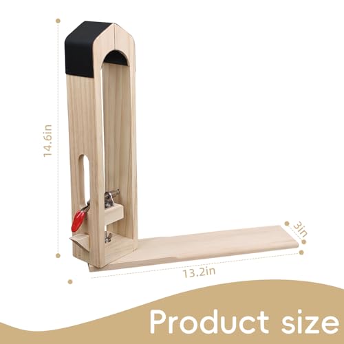Leather Stitching Pony, 360° Rotation Wood Sewing Pony Horse Clamp for DIY Hand Leathercraft Sewing