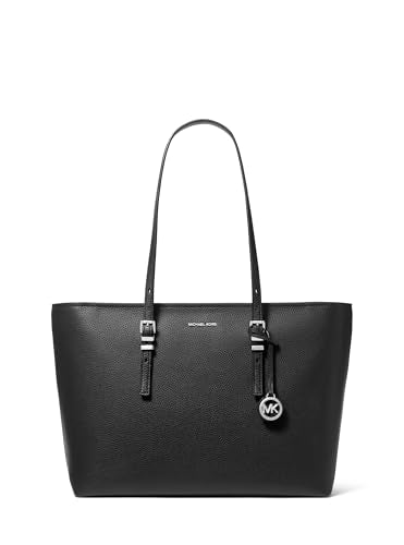 Michael Kors Quinn Large Tote - color: Silver-tone Hardware/Black