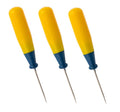 Drill Scratch Awl with Plastic Handle for Leather Working - Pack of 3 - Dart Carpenter Awls for Paper Work Scribe