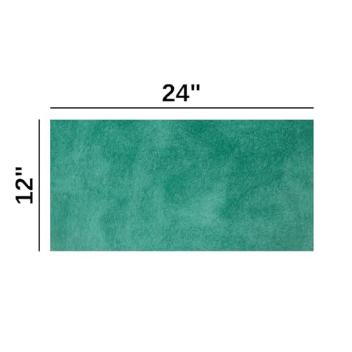 Eren's Leather Goods Pueblo Leather Sheets for Crafts, Full Grain Cowhide Tooling Leather Pieces (Aqua Green, 12"x24") - color: Aqua Green, size: 12"x24"