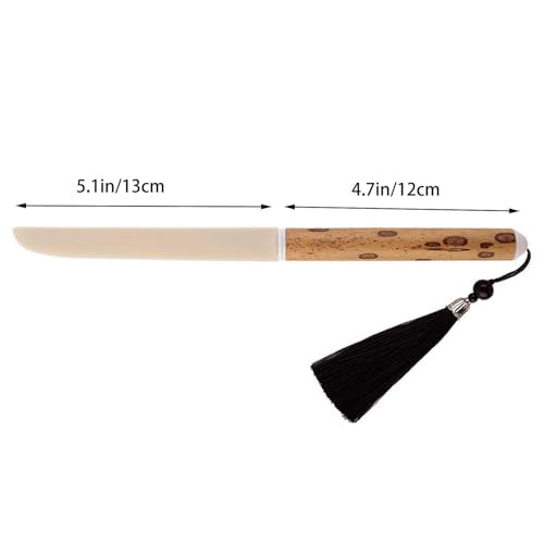 KYMY Xuan Paper Wooden Knife, Delicate Paper-cutting Tool for Artists, Creaser Letter Cutter for Crafts Stationery, Chinese Calligraphy Opener for Writing/Drawing Supplies