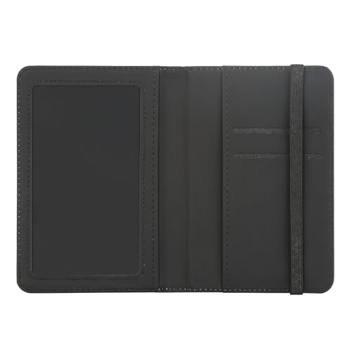 10 pieces DIY Sublimation Blank Passport Holder Covers, Black PU Leather Travel Passports Book Holder Wallet Cover DIY Heat Transfer Print for Passport, Business Cards, Credit Cards