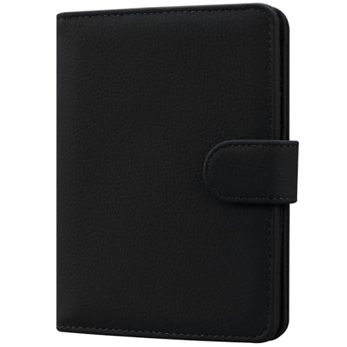 HOTCOOL Passport Holder Travel Essentials Airplane & Cruise Essentials Ship Leather Wallet Cover Case RFID Blocking Women & Men Vacation Travel Accessories Gifts Deals, Litchi - Black - color: A Litchi Black