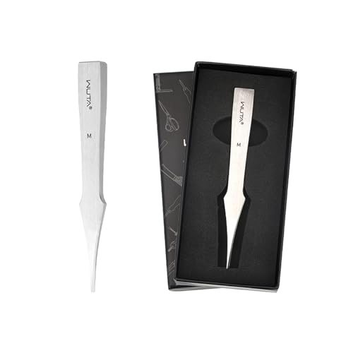 WUTA Leather Chisel All-Polished Die-Steel Puncher French Style Pricking Iron Sharp Leather Punching Tool Kits - color: Obverse, size: Size M-1 Tooth